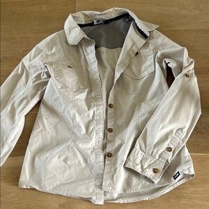 The North Face Women's Light Gray button up